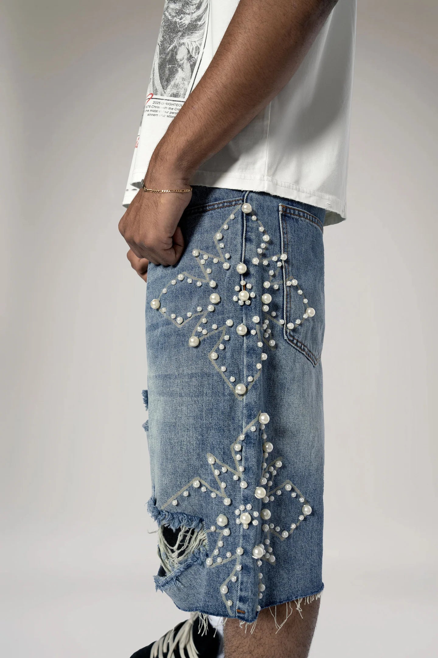 Pearl Denim Shorts