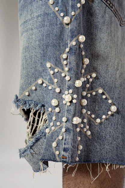 Pearl Denim Shorts
